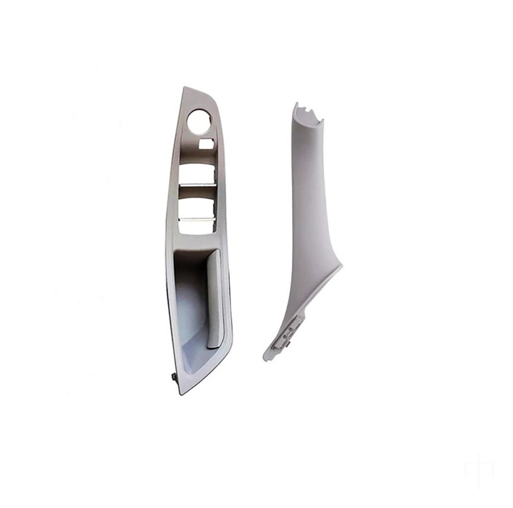 BLBNEZBZTY for BMW for F10 F11 F18 2010-2017 LHD Inner Door Handle Interior Door Handle Covers(Gray Lhd 2pcs)
