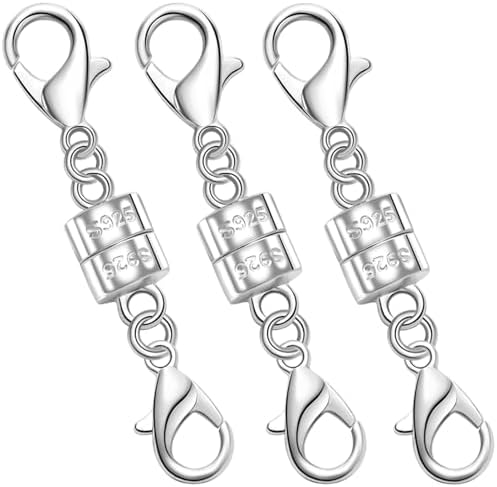 Amazon: 925 Silver Double Lobster Magnetic Necklace Clasps,Magnetic