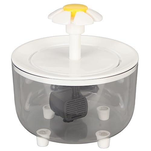 Luqeeg Cat Water Fountain, Automatic Pet Water Dispenser, Silent, 1 Load, Cat Dog, white us