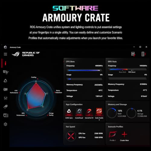Image of ASUS ROG Zephyrus G15 Gaming Laptop, 15.6 inch QHD (2560x1440) IPS Display, NVIDIA GeForce RTX 3080 GPU, AMD Ryzen 9 5900HS CPU, Intelligent Cooling, 32GB RAM, 1TB SSD, Wi-Fi 6E, USB-C, Windows 11 Pro