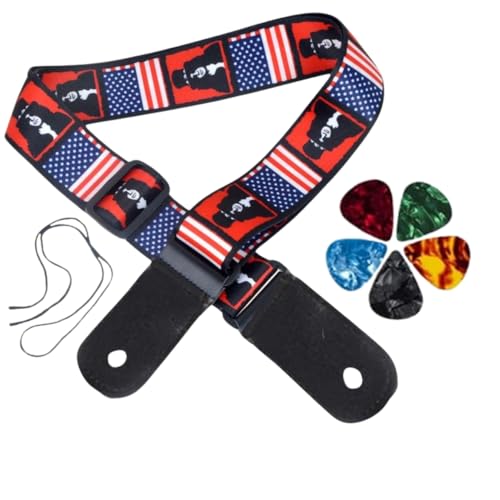 Image of DEVICE OF URBAN INFOTECH Guitar Strap Belt for Acoustic & Electric Guitar Adjustable Buckle Guitar Strap Modern Design Guitar Belt For Acoustic /Bass /Electric Guitars