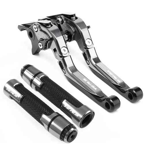 Ensemble Levier Frein Embrayage et Poignées Moto en Finition Anodisée pour Yamaha YZF R3