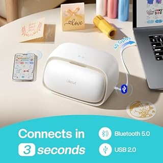 Likcut Vinyl Cutter Machine S501 - Smart Compact Sticker Maker for Vinyl & Paper Crafts, Portable Plotter DIY Cutting Machine for Sticker Joy Craft & Party Supplies, Gifts for Crafters