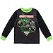 Monster Jam Grave Digger Little Boys Pajama Shirt & Pants Black/Green 4