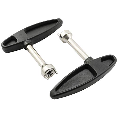 PSCCO 2pcs Golf Accessories Golf Shoes Nail Remover Two Pin Golf T-Wrench