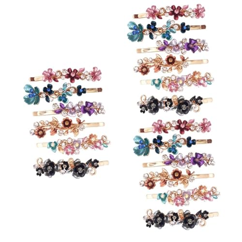 Barrettes décoratives en métal Ipetboom pour les coiffures de bureau et fêtes des filles