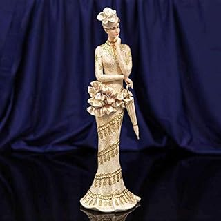 Juliana Lady Figurine Ornament In Gold Trimmed Dress Bolero Collection - 34cm Tall