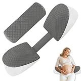Aofesel Schwangerschaftskissen zum Schlafen, Memory Foam Seitenschläferkissen für Rücken, Bauch, Hüfte, Verstellbares und Tragbares Körperkissen für...