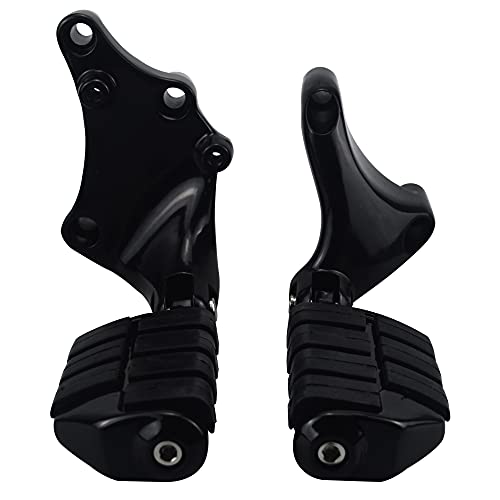 Image of Rear Passenger Footpegs Foot Rests Pedal Mount Fits for Harley Sportster 883 1200 2014 2015 2016 2017 2018 2019 2020 2021 2022,Black