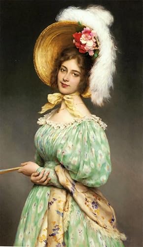 Toile Musette d'Eugène De Blaas pour créer une ambiance chaleureuse et artistique dans le salon