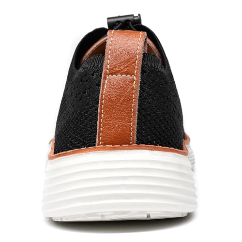 Men's Lightweight Casual Sneakers Dress Oxfords Business Walking Shoes Loafers Comfortable Breathable Mesh Arch Support3