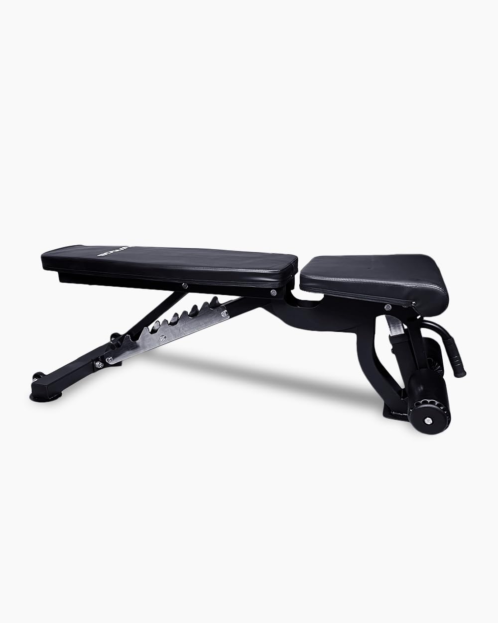 BOOMFIT Banco de Musculación Ajustable Serie Pro | Base para Gimnasio en Casa y Profesional | Soporte para Press Banca, Abdominales y Powerlifting | Uso Intensivo | Tapicería Resistente al Sudor