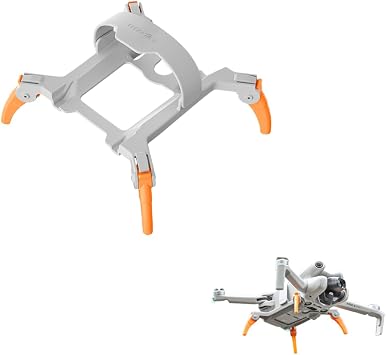 Extended Landing Gear for DJI Mini 4 Pro, Foldable Landing Spider Leg Compatible with Mavic Mini 4 Pro Accessories Orange