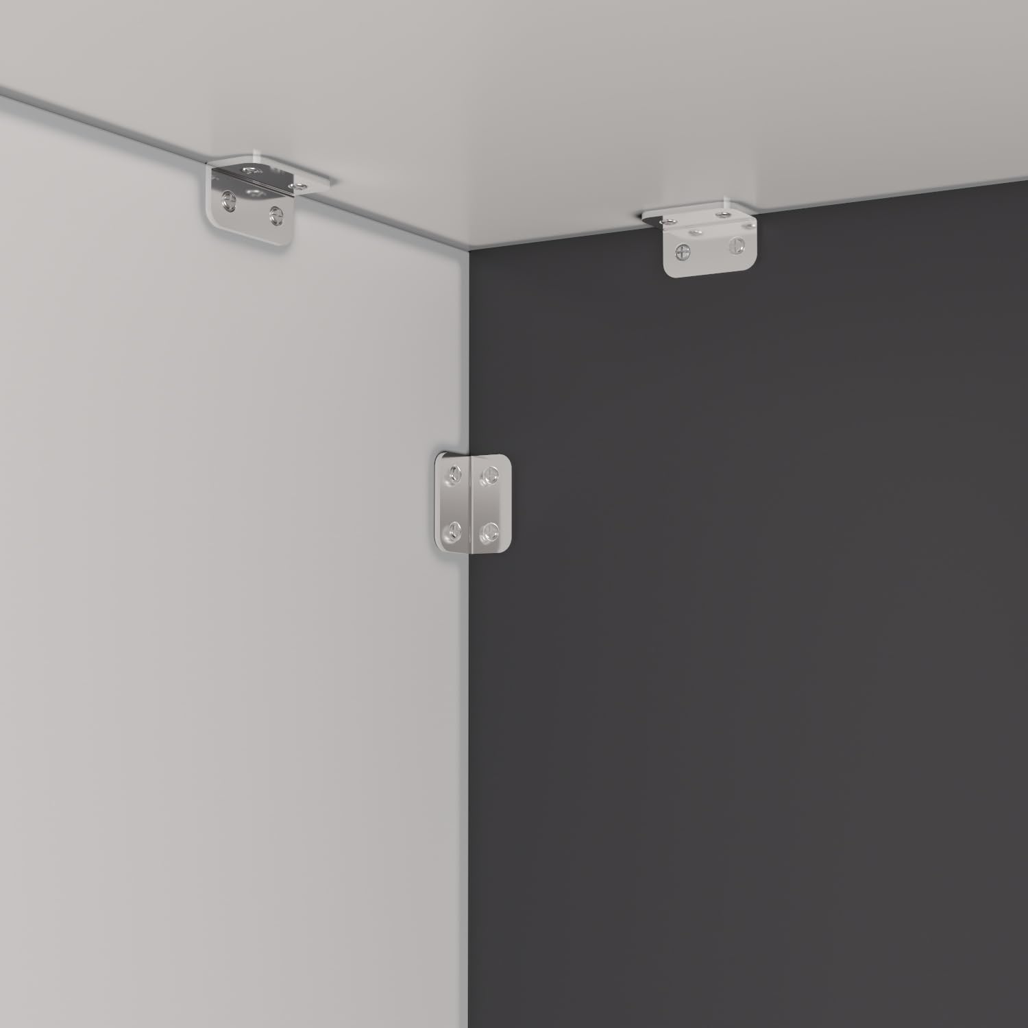 Banco reception,reception tavolo bancone, Banco reception con ripiano aperto e 1 cassetto con serratura, banco reception ufficio bancone, MDF, 40 x 121 x 110cm, Bianco, Grigio Scuro