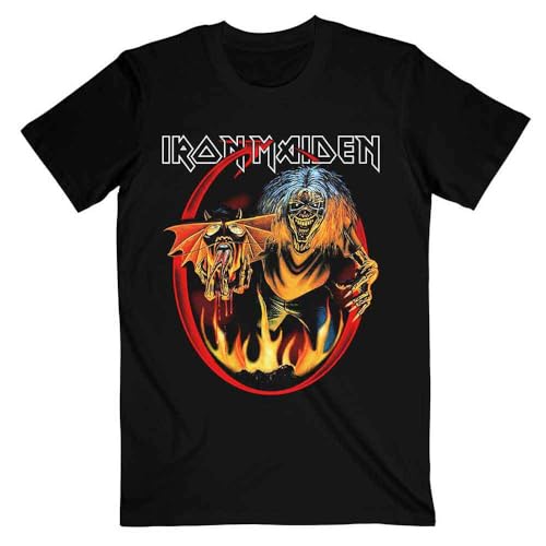 Iron Maiden T Shirt Number of The Beast Devil Tail Logo Nouveau Officiel Homme Size M