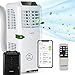 Klarstein Mobile Klimaanlage, 4-in-1 Klimagerät, Entfeuchter, Ventilator & Nachtmodus, Mobile Klimaanlage mit Abluftschlauch, App-Steuerung, Air Conditioner für Räume bis 44 m², 9000 BTU, Weiß