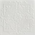 À LA MAISON CEILINGS R14 Victorian Foam Glue-up Ceiling Tile (21.6 sq. ft./Case), Pack of 8, Dove White