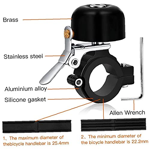 Messing Bicycle Bell Bike Bell Fietsring Bell Fietsbel Voor Fietsen Voor Volwassenen En Kinderen Crisp Melodieuze Sound… - Image 6