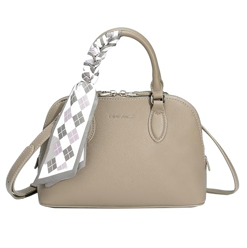 David Jones - Petit Sac à Main Femme Forme Bugatti - Cabas Fourre-Tout Porté Epaule Bandoulière Simili Cuir PU - Tote Shopper Elégant Mode Ville Chic...