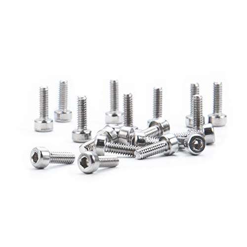 RCLions 20pcs M2x6 M2 Screws for 1.9/2.2inch Wheel Rims 1/10 RC Crawler Car SCX10,TRX4