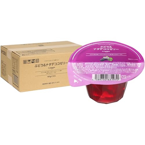 by Amazon ぶどう＆ナタデココゼリー 160ｇ 12個入り 国内製造