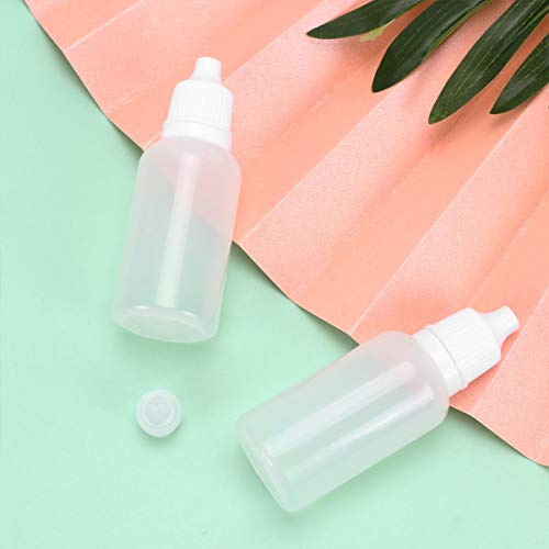 Frasco líquido para olhos Healifty 25 peças 20 ml vazio com conta-gotas para líquido para maquiagem