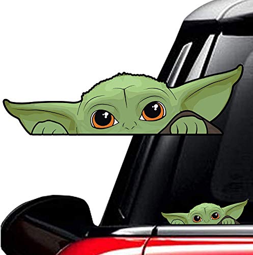 10 Pack Baby Yoda Car Decal, Baby Yoda Sticker the Mandalorian Car Stickers for Skateboard Luggage Motorcycle Guitar Laptop Bike Bumper