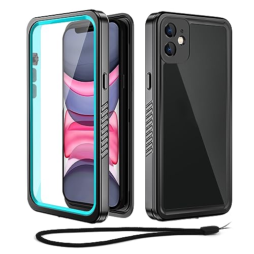 WIFORT for iPhone 11 Waterproof Case - [Certified Water Proof & Military Protection] with [Built-in Screen Protector], Full Body Shockproof Phone Case Cover for iPhone 11 6.1