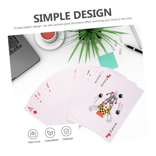 Abaodam 1satz Große Spielkarten Jumbo Pokerkarten Für Unterhaltsame Partys Leicht Und Tragbar Für Erwachsene Und Hochwertiges Für Langanhaltenden Spaß – Bild 5