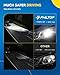 PHILTOP Headlight Assembly, Chrome Housing Compatible with 2010-2013 Mazda 3 2.0L/2.5L, Amber Reflector, Clear Lens, OE-Style Replacement