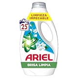 Ariel Detergente Líquido Para Lavadora, 25 Lavados, Brisa Limpia, Limpieza Impecable Y Frescor Duradero