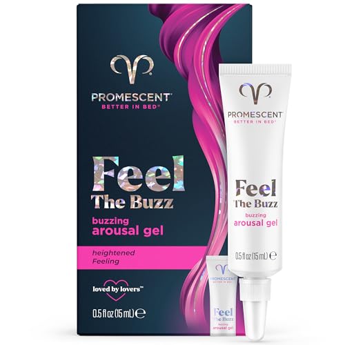 promescent buzzing gel for women  arousal enhancing intimate lubricant non-sticky amp long-lasting personal lube for increased heightened feeling 75 uses 15ml