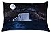 ABAKUHAUS Ocean Notte Federa Fodera Cuscino, Sky Riflessione Iceberg, Copricuscino Quadrato Decorativo, 65 cm x 40 cm, Skyblue Multicolor