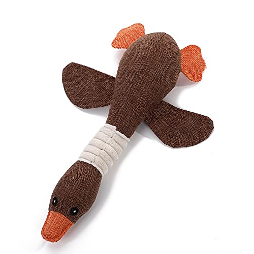 KUTKUT Dog Toys for Aggressive Chewers Indestructible Large Breed and Squeaky Vocal Plush Wild Goose for Small Medium Large Dogs (Brown) (B094J21TM1) Amazon Price History, Amazon Price Tracker