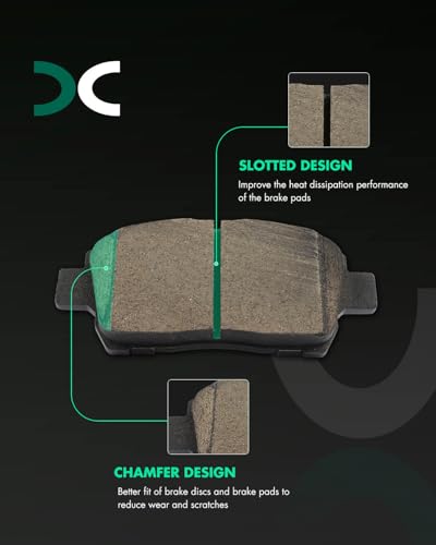 Image of SCITOO D990-7695 Disc Brake Pads Sets Front Ceramic Brake Pads w /Hardware | For Scion For iQ,For xA,For xB,For Toyota For Celica,For Echo,For MR2 Spyder,For Prius