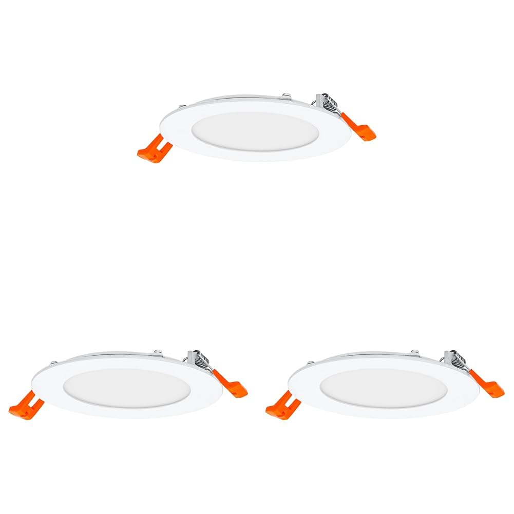 Spot encastrable LED extra plat 120mm blanc froid 6500K plafonnier