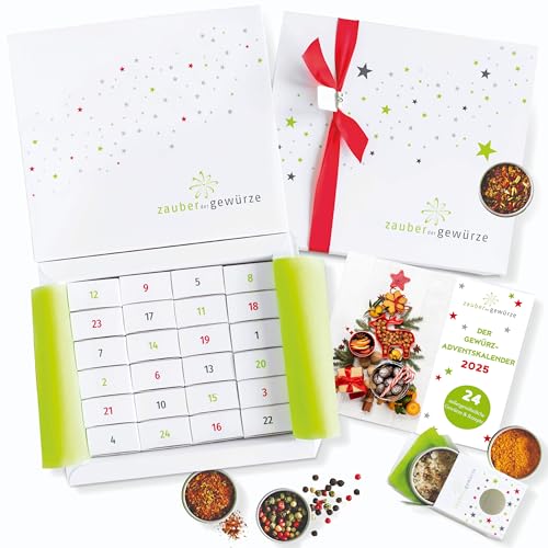 Zauber der Gewürze Gewürz Adventskalender 2025 | 24 hochwertige Gewürze zum Probieren mit...
