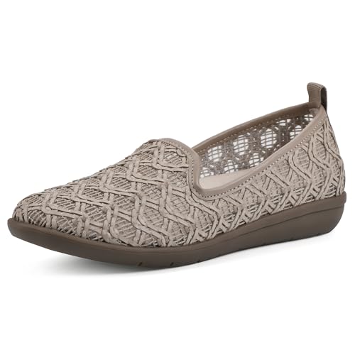 Image of CLIFFS BY WHITE MOUNTAIN Women's Twisty Woven Moccasin Style Loafer Flat