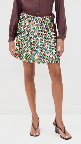 Women's Multi Shell Mini Wrap Skirt2