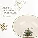 Spode Christmas Tree Large Round Bowl - 10-Inch Porcelain Serving Dish for Salad, Pasta & Side Dishes - Iconic Holiday Design with Green Trim, Dishwasher, Microwave Safe - Festive Gatherings