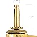 Hooded Casters with Swivel Stem, 2-Inch, 2-Pack, Brass, 80lb. Load Capacity Per Caster
