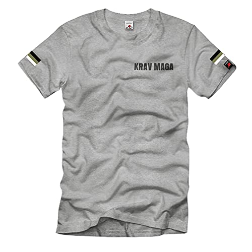 T-shirt Krav Maga Typ 2 résistant aux tractions intenses en taille XL gris