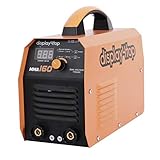 Display4top MMA-160,160 Amp Stick ARC IGBT Digital Inverter DC Welder,Digital Display 110V/220V Dual Voltage Input Welding Machine