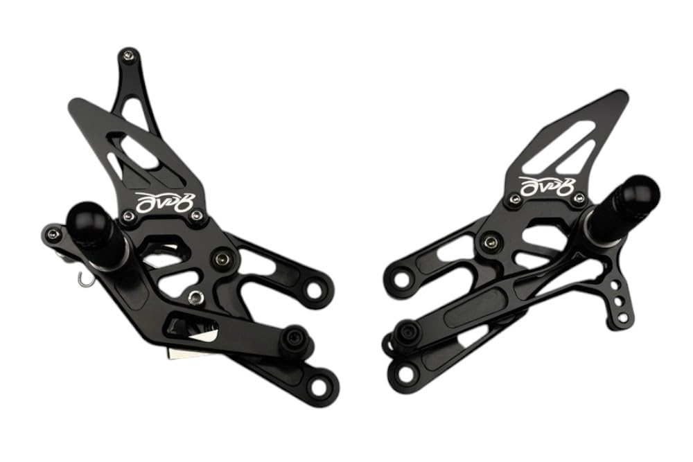 avdb-moto Supporto Pedane Arretrate Regolabili Compatibile con HONDA CBR 600 RR 600RR PC37 2003-2004, CBR 600 RR 600RR PC37 2005-2006, 1000RR SC57 2004-2005, 1000RR SC57 2006-2007 Racing AVDB (Oro)