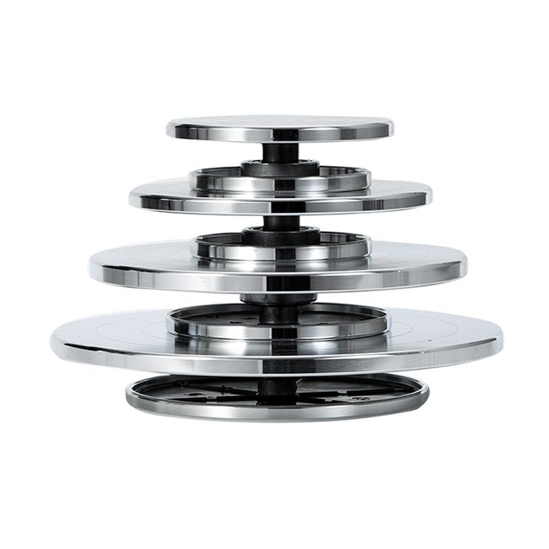 Tornio per Ceramica,Tornio Ceramica Giradischi in Alluminio a Doppia Faccia for Piattaforma di Scultura in Argilla Ceramica Ruota in Ceramica Utensili rotanti Pigri 15Cm-30Cm(30cm)