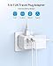 TROND US to UK Plug Adapter - Ireland Hong Kong Type G Travel Adapter with 3 Electrical Outlets 2 USB, USA to Dubai Singapore England Scotland British Kenya Qatar Power Converter Adaptor, ETL Listed