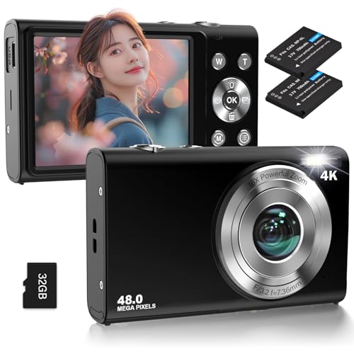 デジタルカメラ 1080p 9600万画素 4K 8倍ズーム AF 手ぶれ補正 デジカメ デジタルカメラ 4K 9600万画素 16倍ズーム 高画質