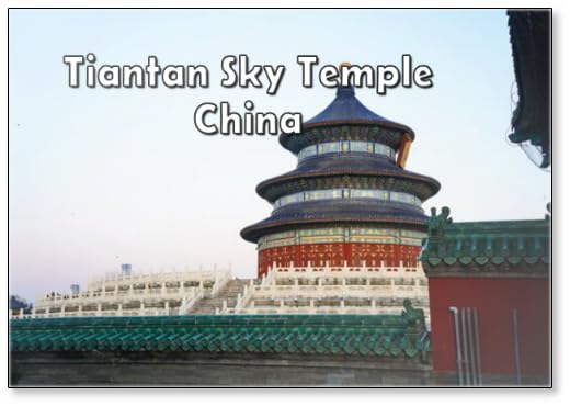 Tiantan Sky Temple in The Evening. A Traditional Chinese Complex., Design 24, Fridge Magnet