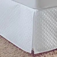Saia Cama Box Casal Padrão Matelado em Costura Tipo Lençol - Cobre toda a Volta da Cama com Pregas