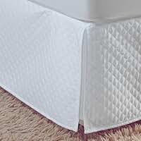 Saia Cama Box Casal Padrão Matelado em Costura Tipo Lençol - Cobre toda a Volta da Cama com Pregas